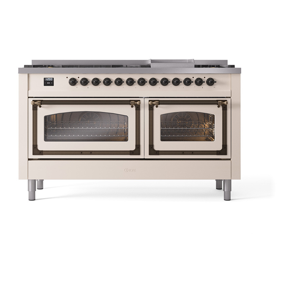 ILVE_UN60FNMPAWB_Nostalgie_II_60"_Dual_Fuel_Range_front_view
