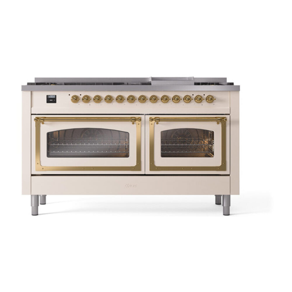 ILVE_UN60FNMPAWGLP_Nostalgie_II_60"_Dual_Fuel_Range_front_view