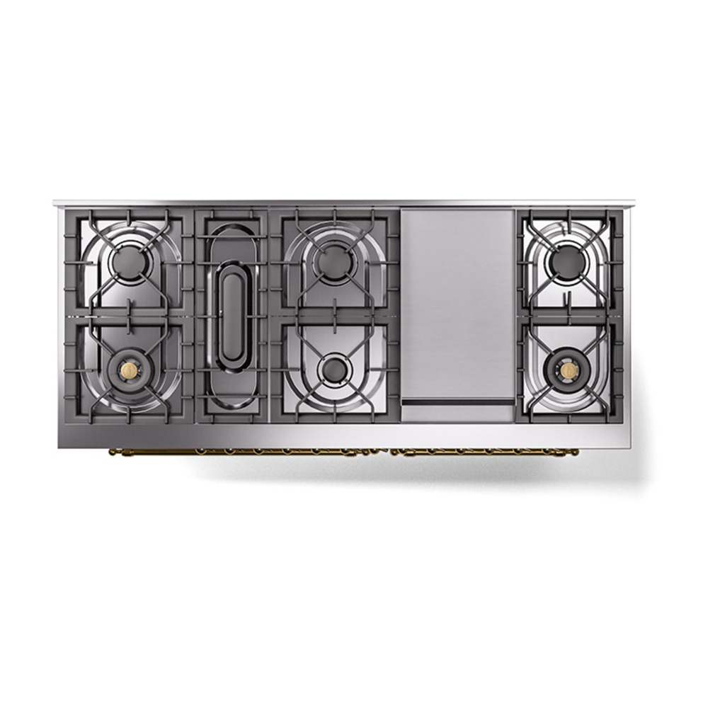 ILVE_UN60FNMPAWGLP_Nostalgie_II_60"_Dual_Fuel_Range_top_view