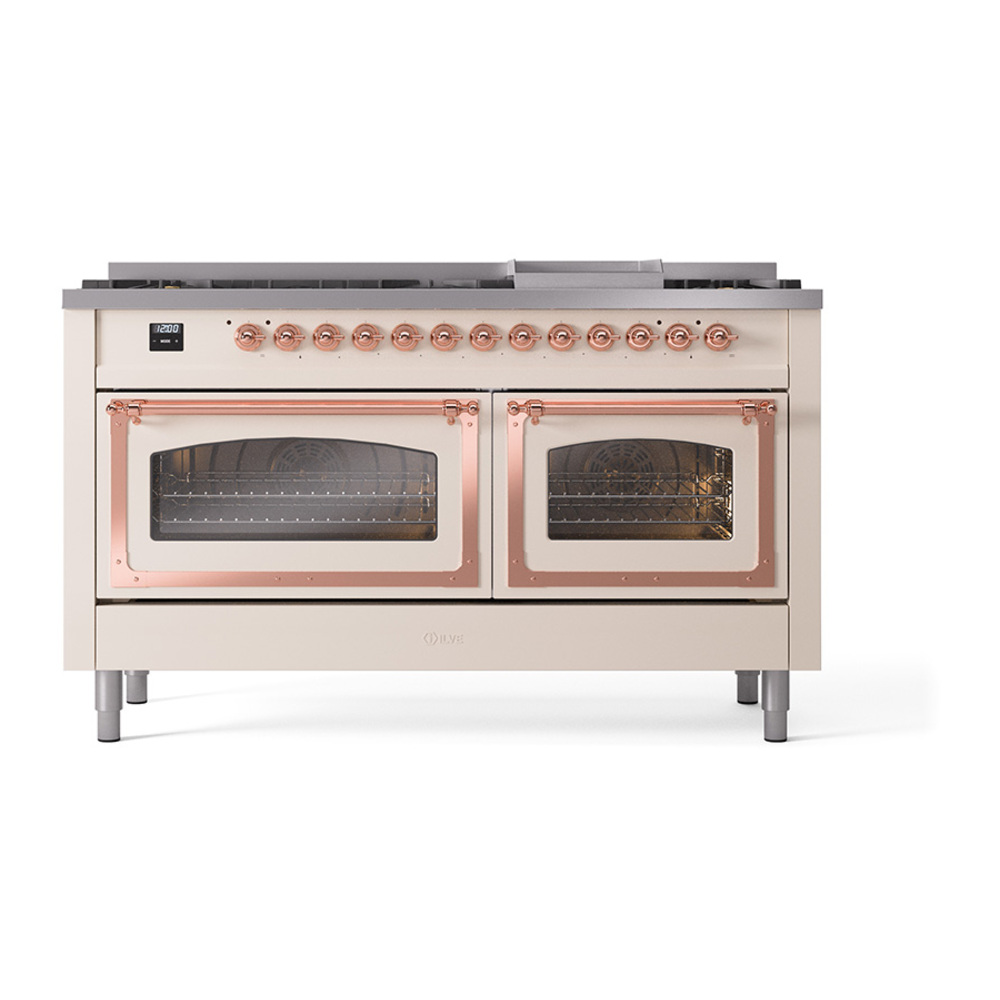 ILVE_UN60FNMPAWP_Nostalgie_II_60"_Dual_Fuel_Range_front_view