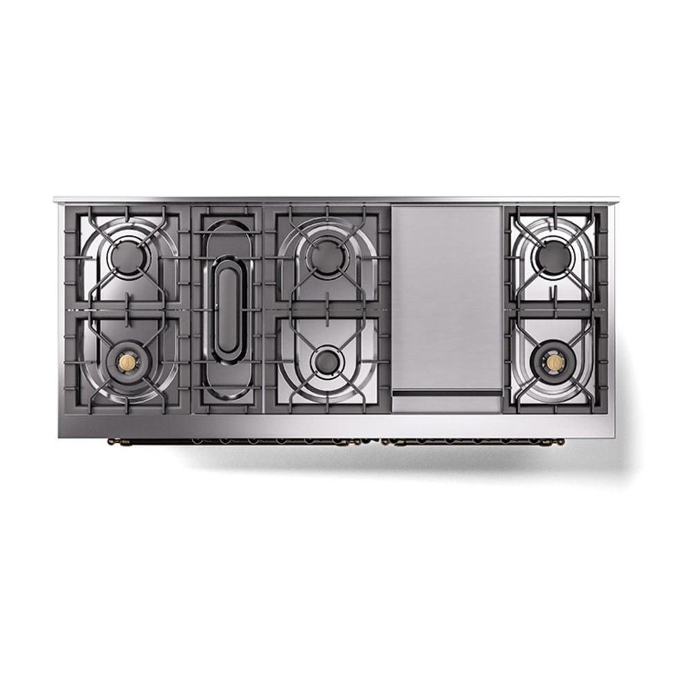 ILVE_UN60FNMPBGBLP_Nostalgie_II_60"_Dual_Fuel_Range_top_view