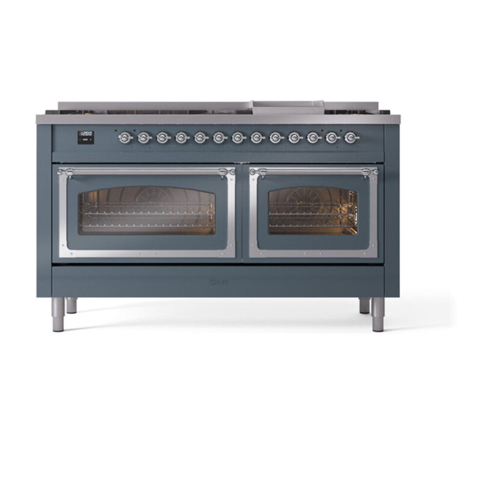 ILVE_UN60FNMPBGC_Nostalgie_II_60"_Dual_Fuel_Range_front_view