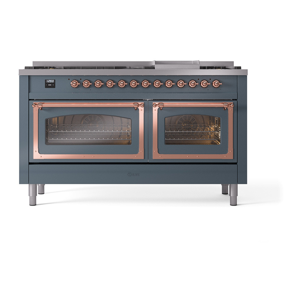 ILVE_UN60FNMPBGP_Nostalgie_II_60"_Dual_Fuel_Range_front_view