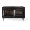 ILVE_UN60FNMPBKBLP_Nostalgie_II_60"_Dual_Fuel_Range_main_oven_door_opened