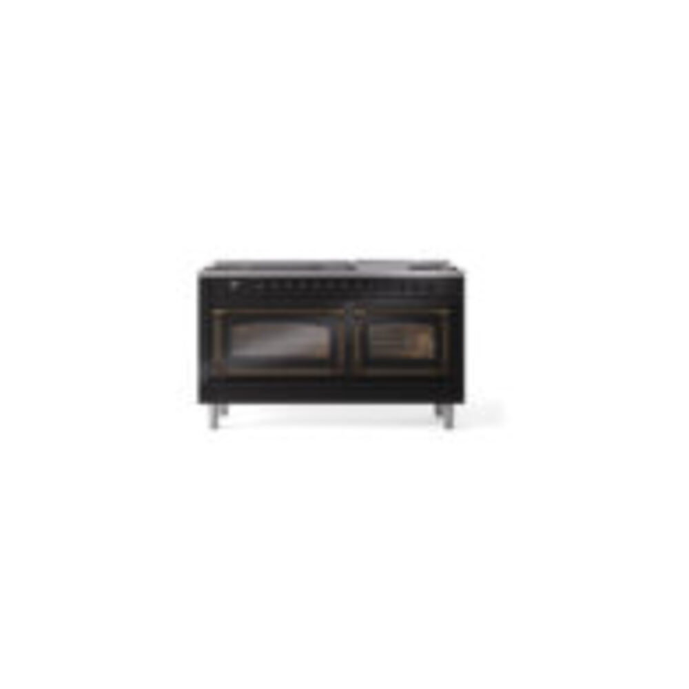 ILVE_UN60FNMPBKB_Nostalgie_II_60"_Dual_Fuel_Range_front_view