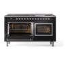 ILVE_UN60FNMPBKCLP_Nostalgie_II_60"_Dual_Fuel_Range_main_oven_door_opened