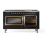 ILVE_UN60FNMPBKGLP_Nostalgie_II_60"_Dual_Fuel_Range_side_oven_door_opened