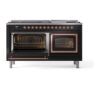 ILVE_UN60FNMPBKPLP_Nostalgie_II_60"_Dual_Fuel_Range_main_oven_door_opened