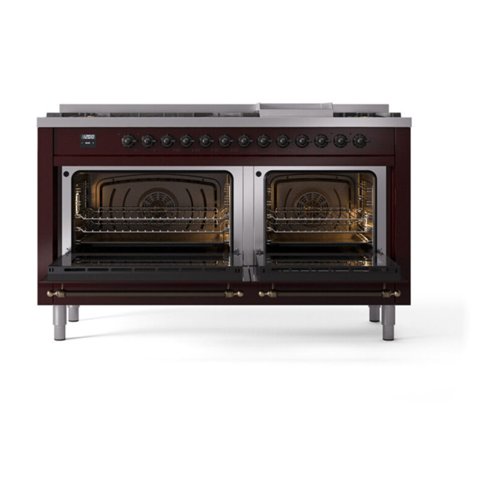 ILVE_UN60FNMPBUBLP_Nostalgie_II_60"_Dual_Fuel_Range_oven_door_opened