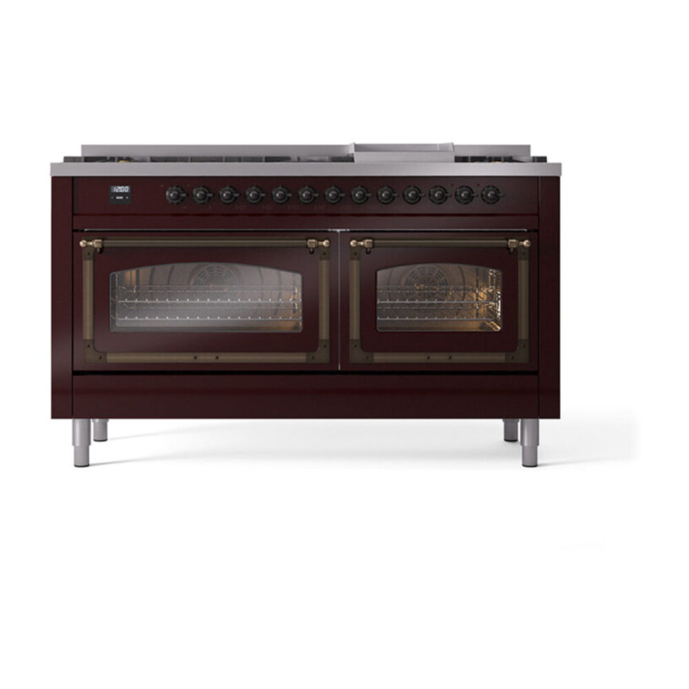 ILVE_UN60FNMPBUB_Nostalgie_II_60"_Dual_Fuel_Range_front_view