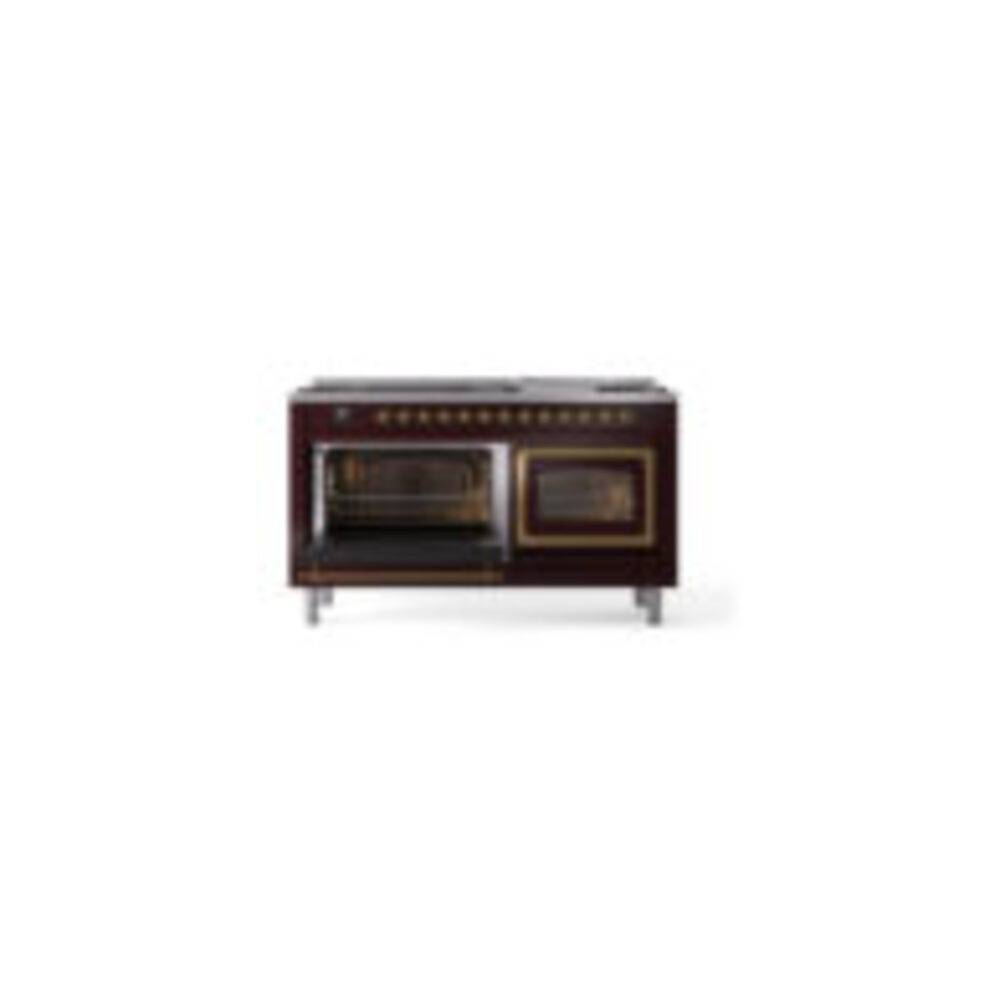 ILVE_UN60FNMPBUGLP_Nostalgie_II_60"_Dual_Fuel_Range_main_oven_door_opened