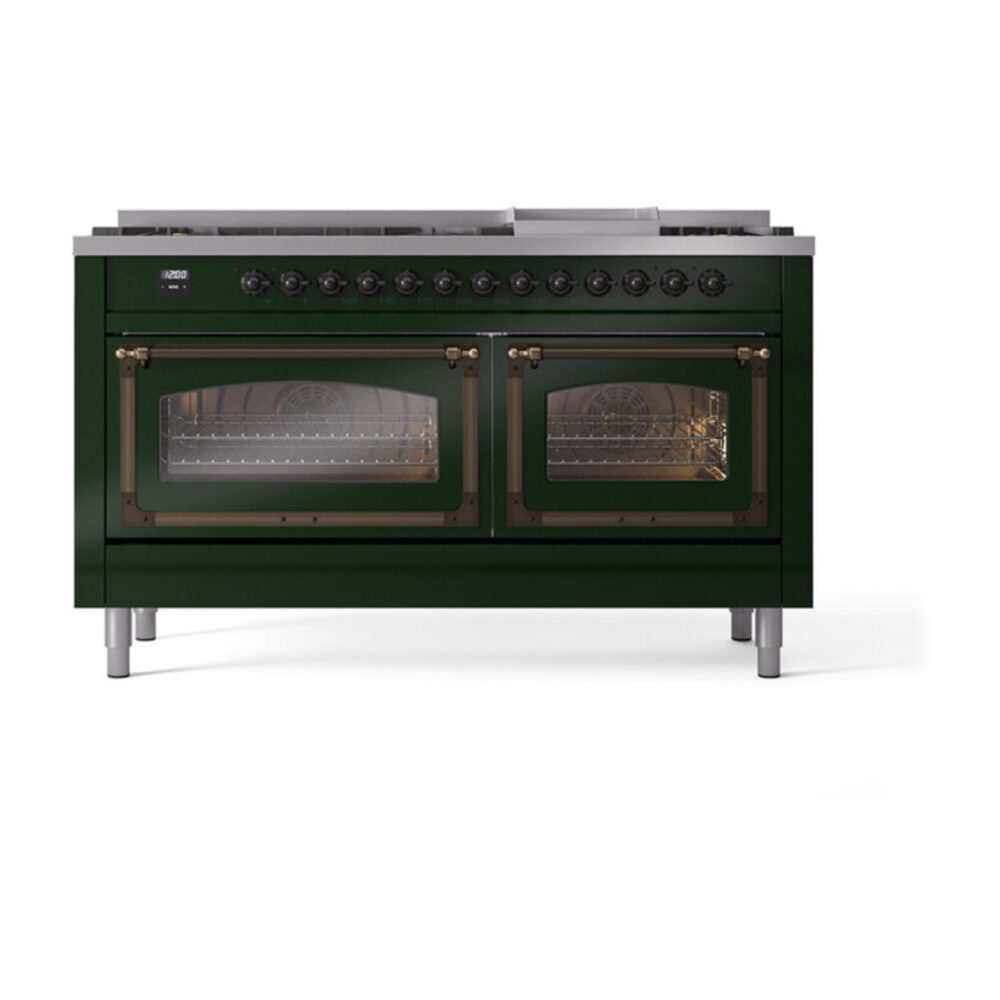 ILVE_UN60FNMPEGB_Nostalgie_II_60"_Dual_Fuel_Range_front_view