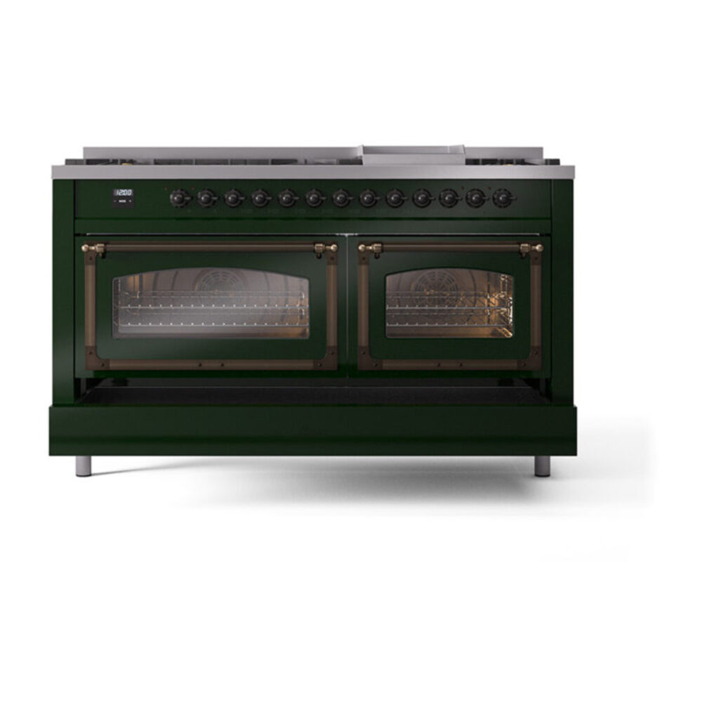 ILVE_UN60FNMPEGB_Nostalgie_II_60"_Dual_Fuel_Range_drawer_opened