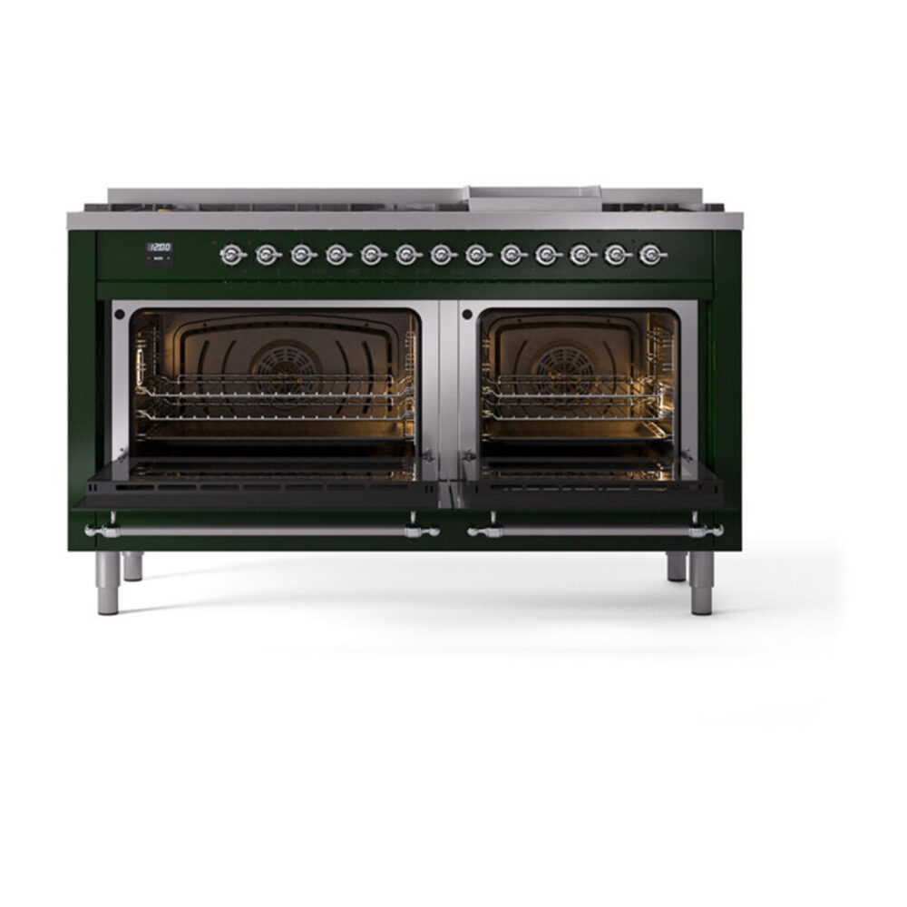 ILVE_UN60FNMPEGC_Nostalgie_II_60"_Dual_Fuel_Range_oven_door_opened