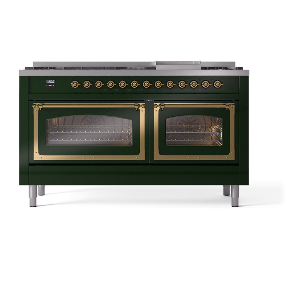 ILVE_UN60FNMPEGGLP_Nostalgie_II_60"_Dual_Fuel_Range_front_view