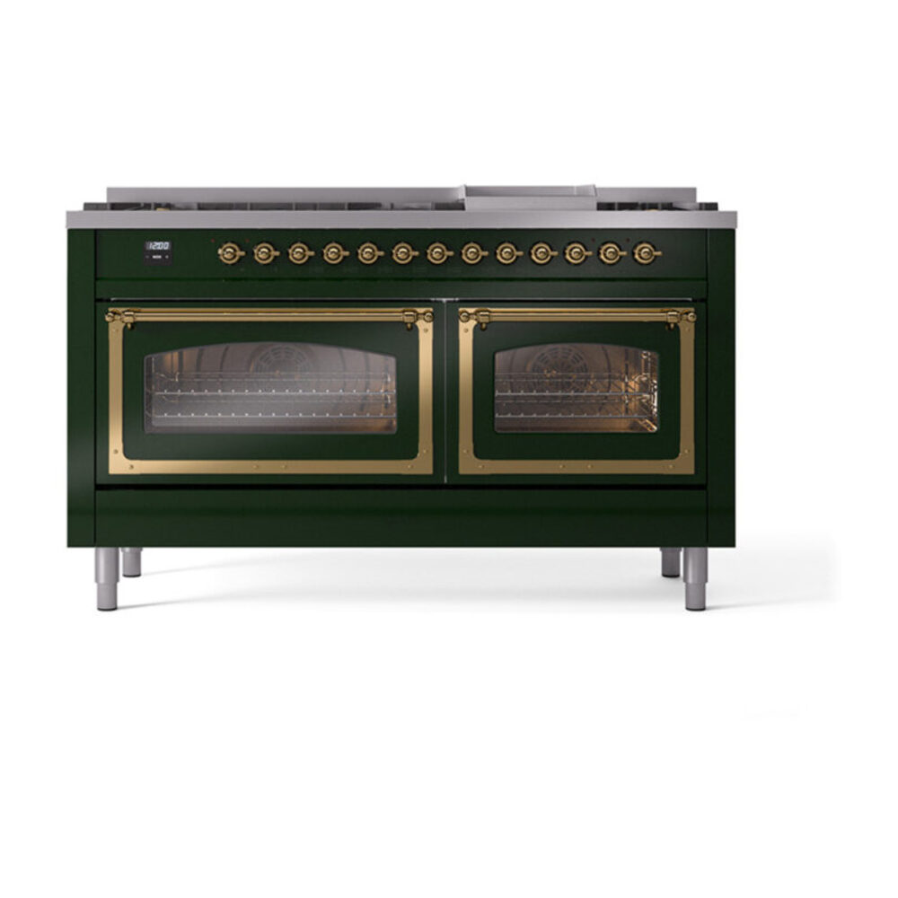 ILVE_UN60FNMPEGG_Nostalgie_II_60"_Dual_Fuel_Range_front_view