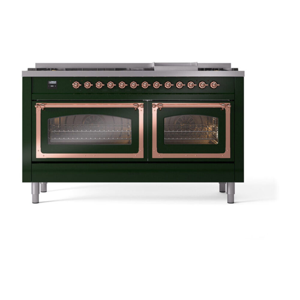ILVE_UN60FNMPEGPLP_Nostalgie_II_60"_Dual_Fuel_Range_front_view