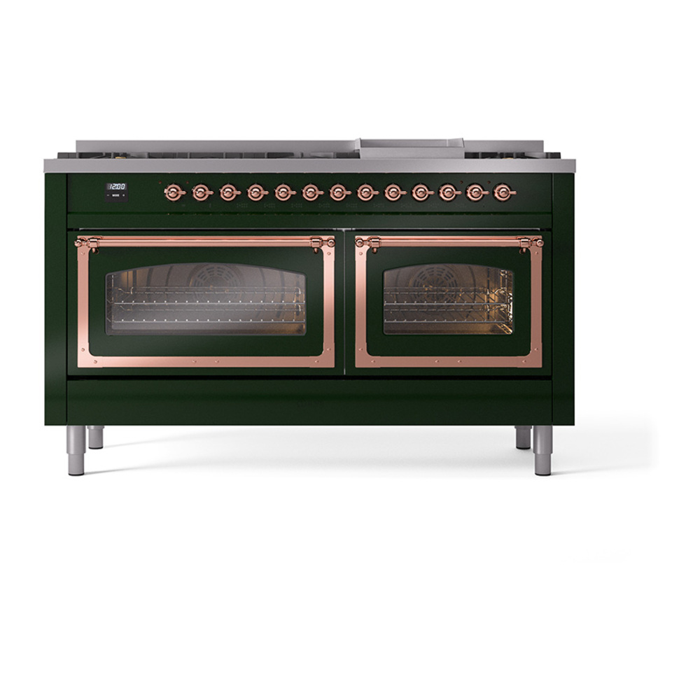 ILVE_UN60FNMPEGP_Nostalgie_II_60"_Dual_Fuel_Range_front_view
