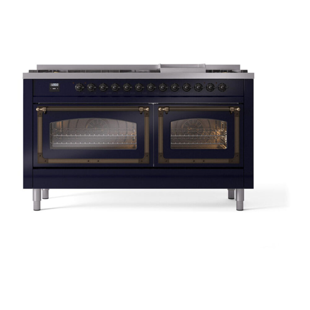 ILVE_UN60FNMPMBBLP_Nostalgie_II_60"_Dual_Fuel_Range_front_view