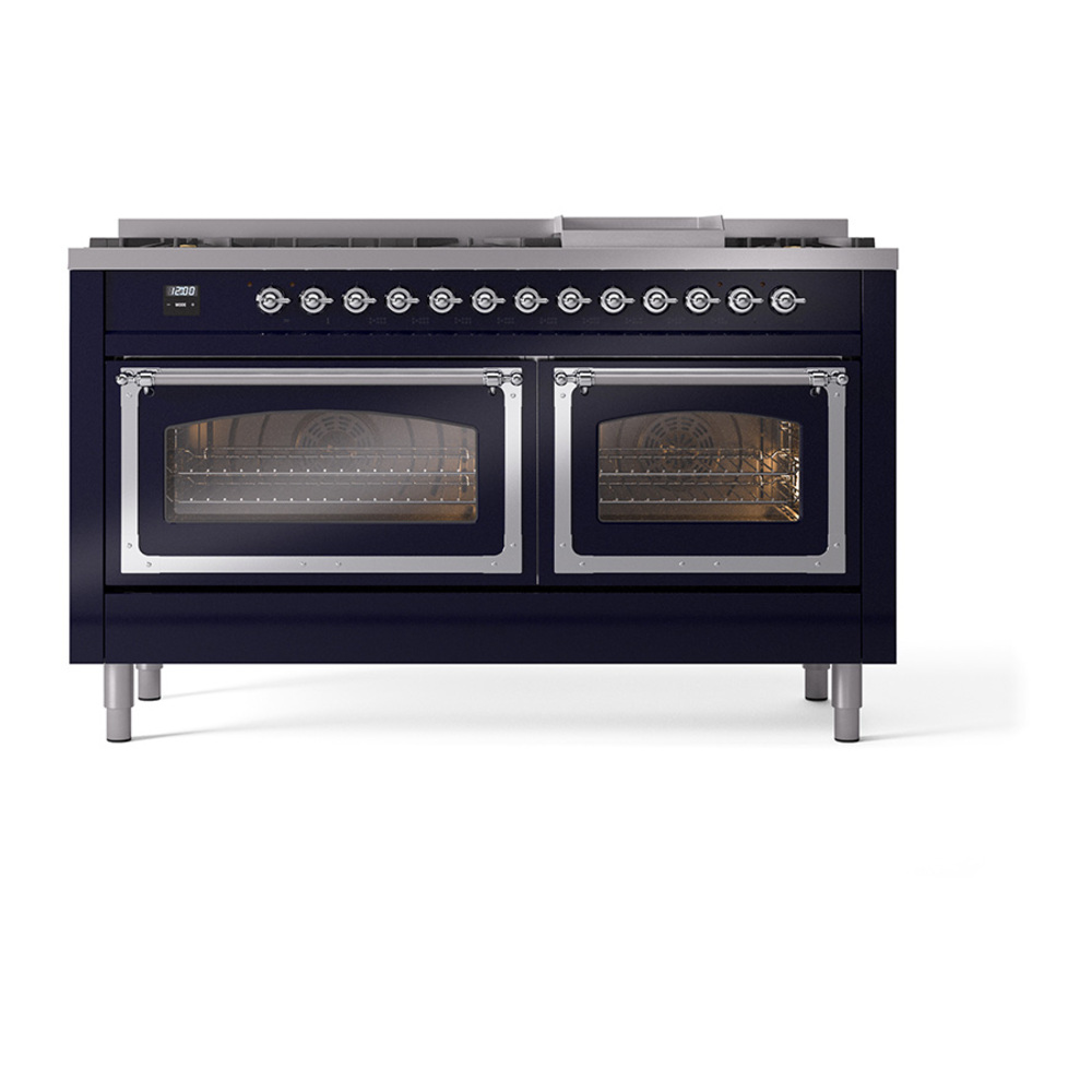 ILVE_UN60FNMPMBCLP_Nostalgie_II_60"_Dual_Fuel_Range_front_view