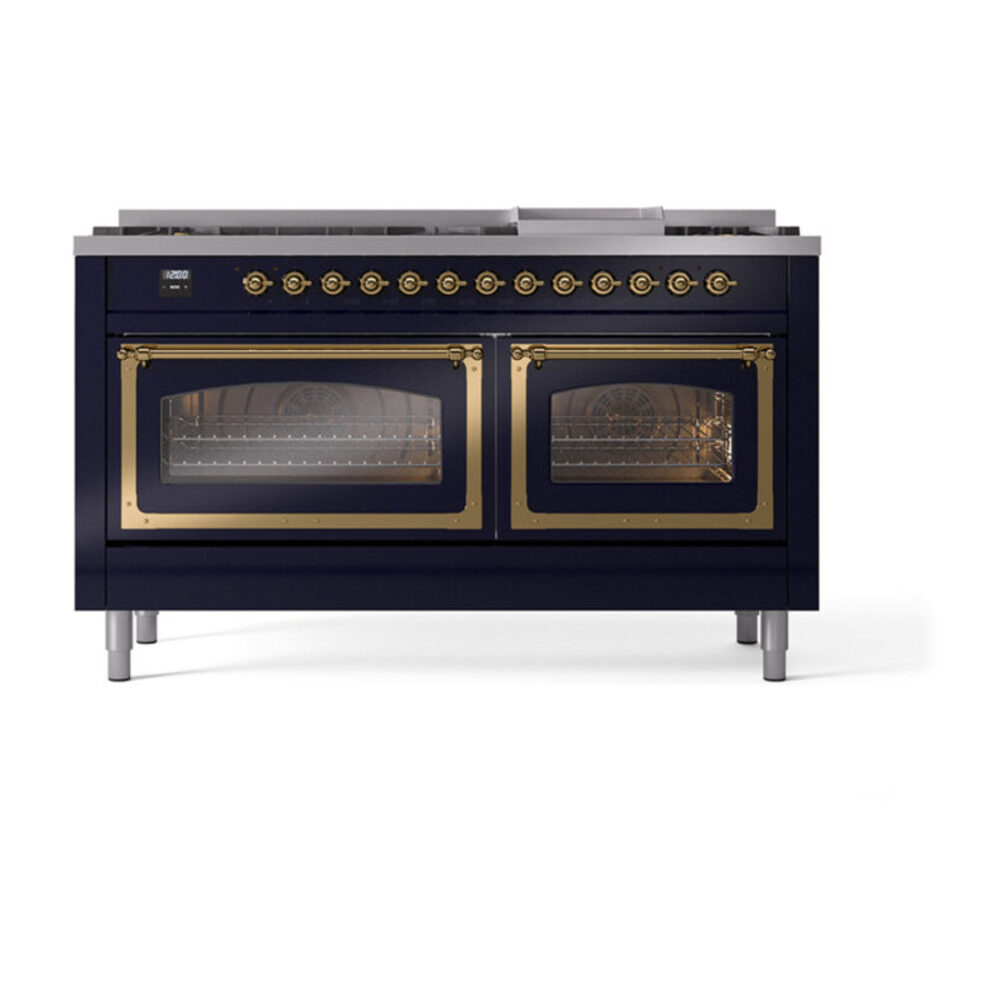 ILVE_UN60FNMPMBGLP_Nostalgie_II_60"_Dual_Fuel_Range_front_view