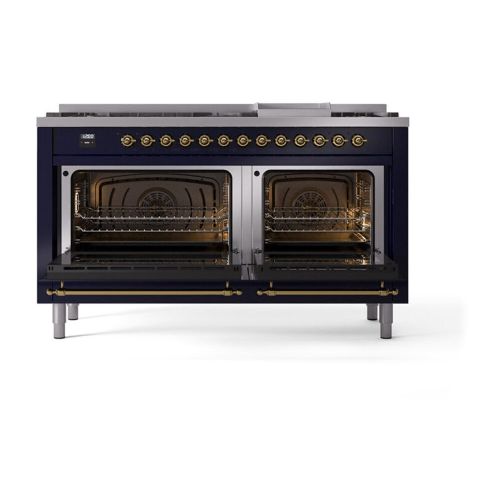 ILVE_UN60FNMPMBGLP_Nostalgie_II_60"_Dual_Fuel_Range_oven_door_opened