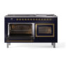 ILVE_UN60FNMPMBGLP_Nostalgie_II_60"_Dual_Fuel_Range_main_oven_door_opened