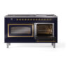 ILVE_UN60FNMPMBGLP_Nostalgie_II_60"_Dual_Fuel_Range_side_oven_door_opened