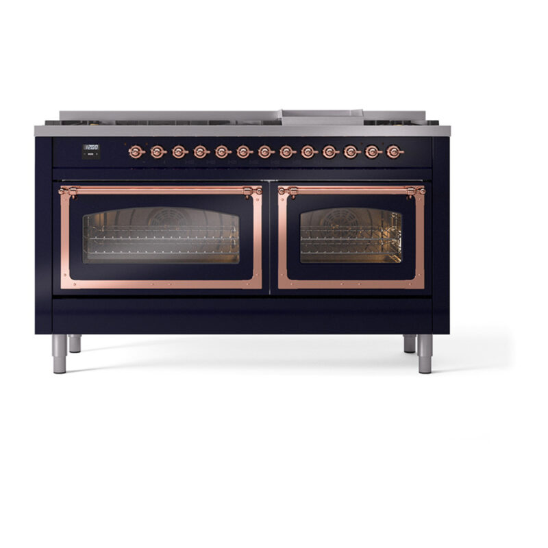 ILVE_UN60FNMPMBPLP_Nostalgie_II_60"_Dual_Fuel_Range_front_view