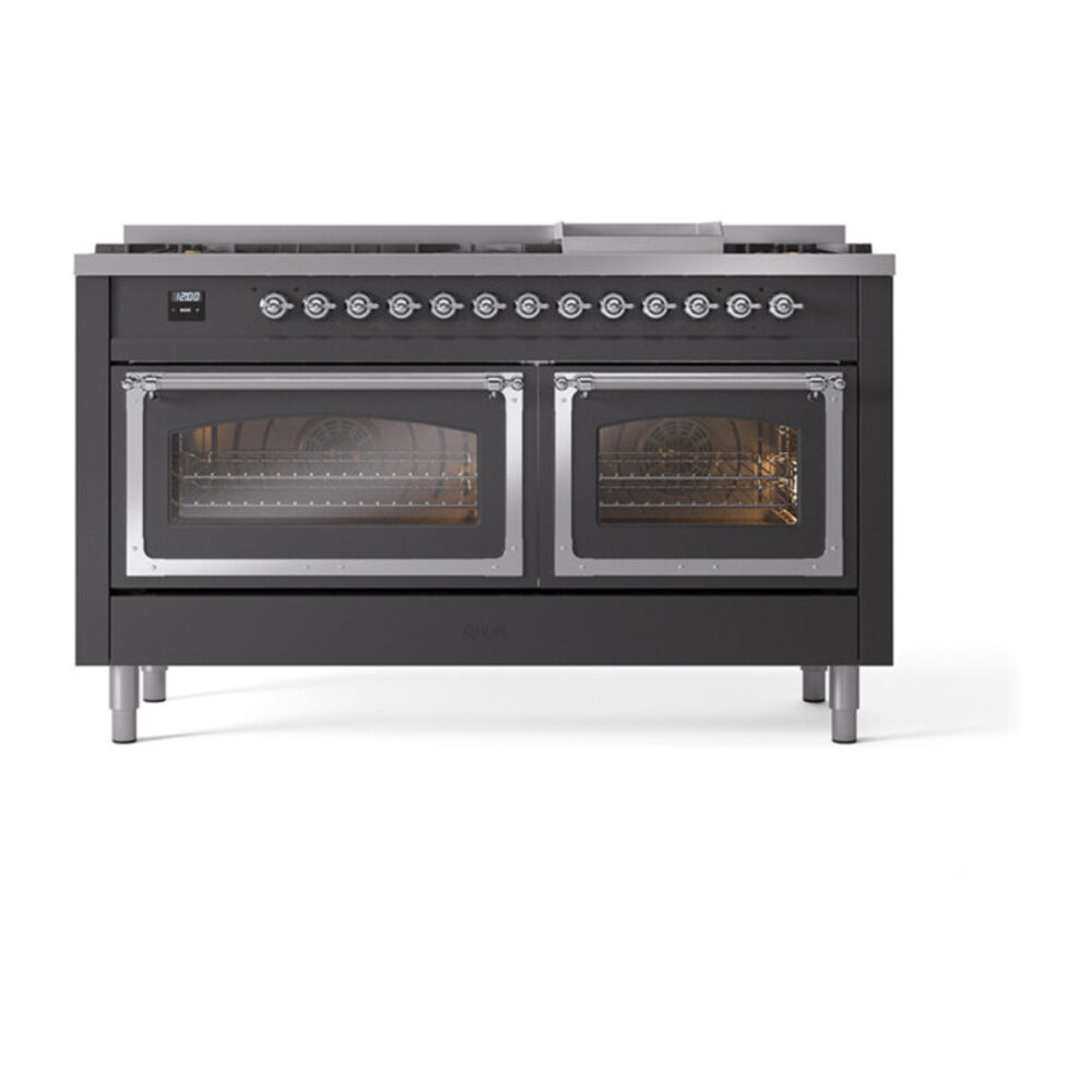ILVE_UN60FNMPMGCLP_Nostalgie_II_60"_Dual_Fuel_Range_front_view