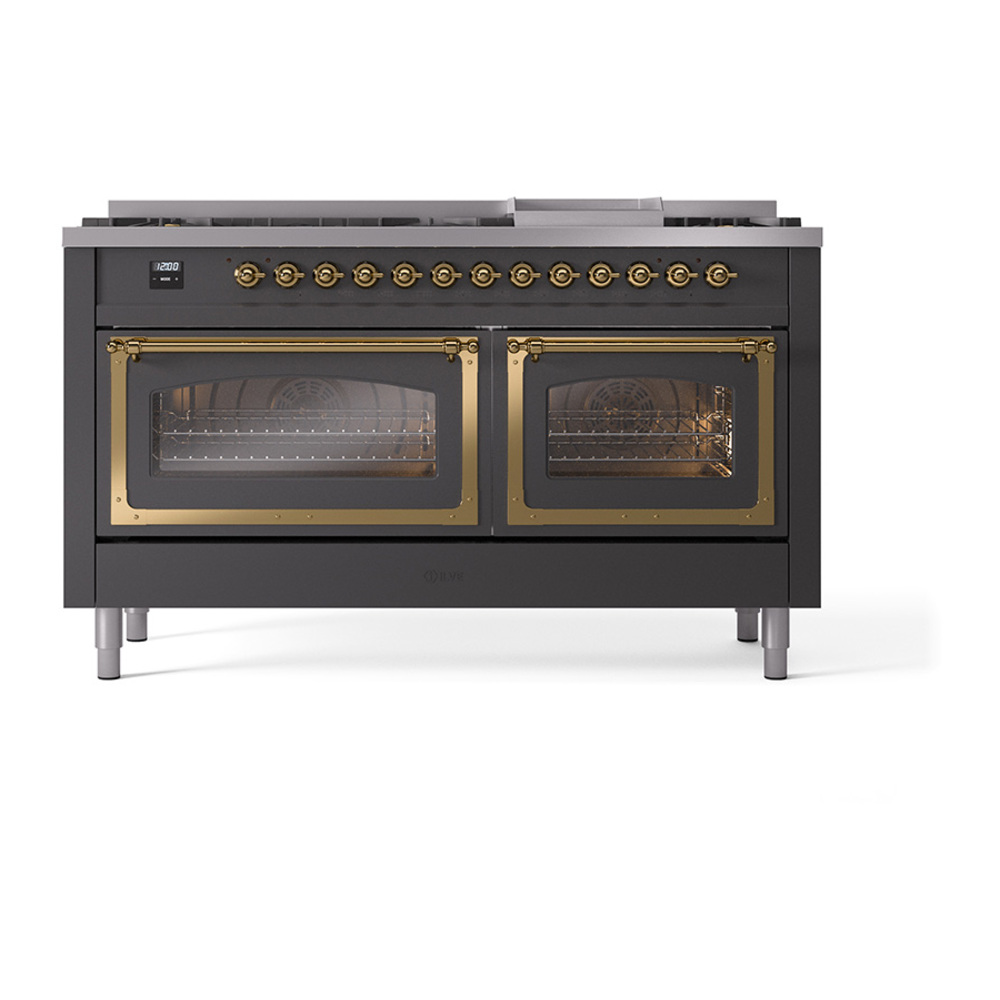 ILVE_UN60FNMPMGGLP_Nostalgie_II_60"_Dual_Fuel_Range_front_view