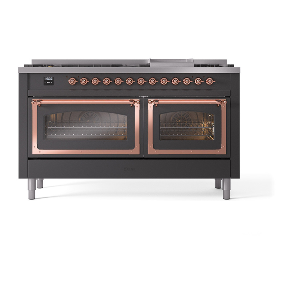 ILVE_UN60FNMPMGPLP_Nostalgie_II_60"_Dual_Fuel_Range_front_view