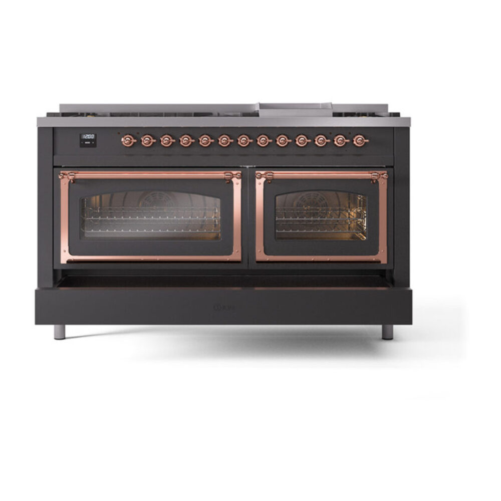 ILVE_UN60FNMPMGPLP_Nostalgie_II_60"_Dual_Fuel_Range_drawer_opened