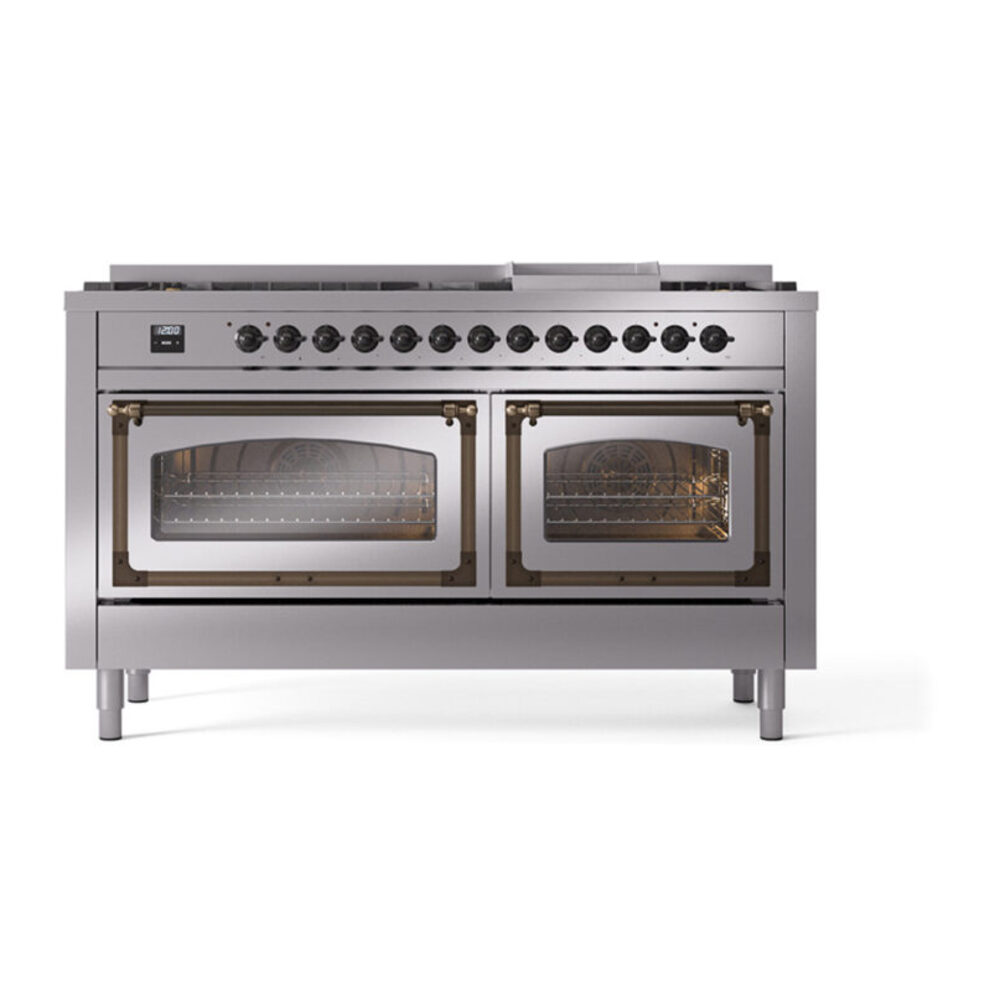 ILVE_UN60FNMPSSBLP_Nostalgie_II_60"_Dual_Fuel_Range_front_view