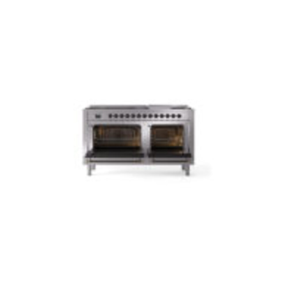 ILVE_UN60FNMPSSB_Nostalgie_II_60"_Dual_Fuel_Range_oven_door_opened