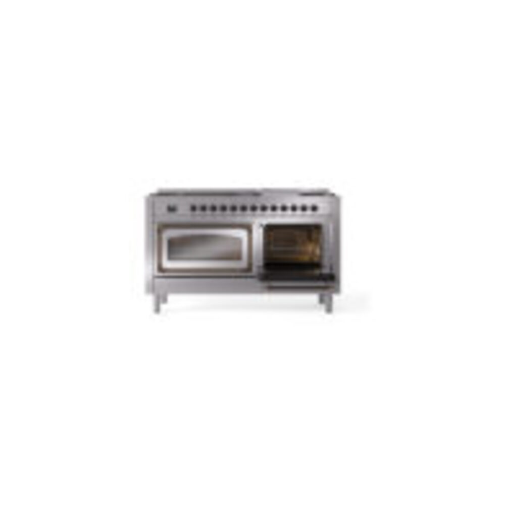 ILVE_UN60FNMPSSB_Nostalgie_II_60"_Dual_Fuel_Range_side_oven_door_opened