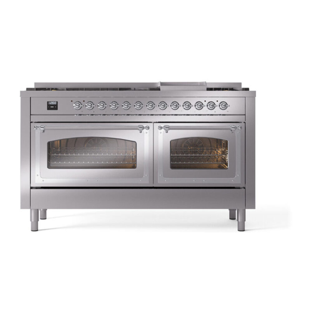 ILVE_UN60FNMPSSCLP_Nostalgie_II_60"_Dual_Fuel_Range_front_view