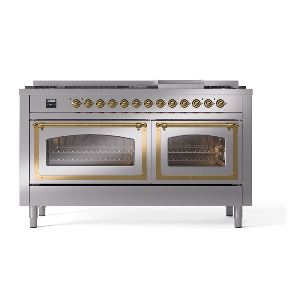 ILVE_UN60FNMPSSGLP_Nostalgie_II_60"_Dual_Fuel_Range_front_view