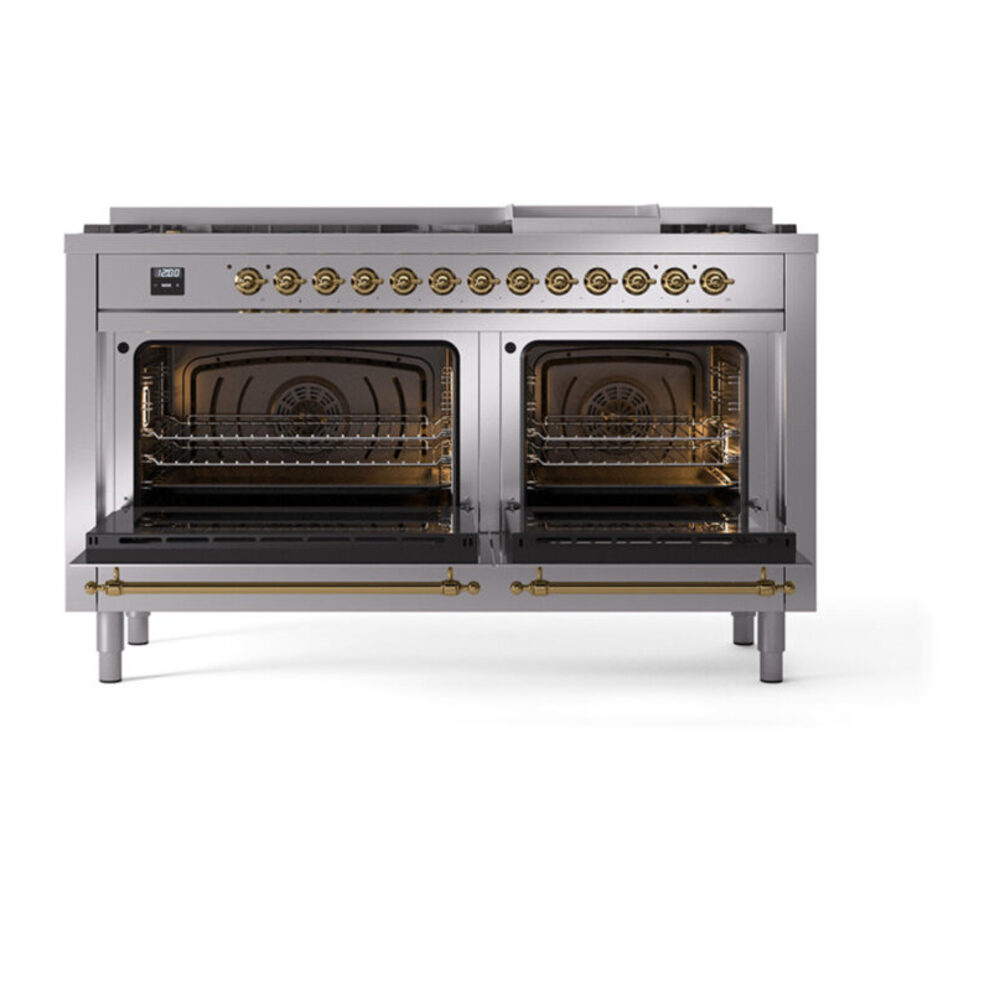 ILVE_UN60FNMPSSG_Nostalgie_II_60"_Dual_Fuel_Range_oven_door_opened