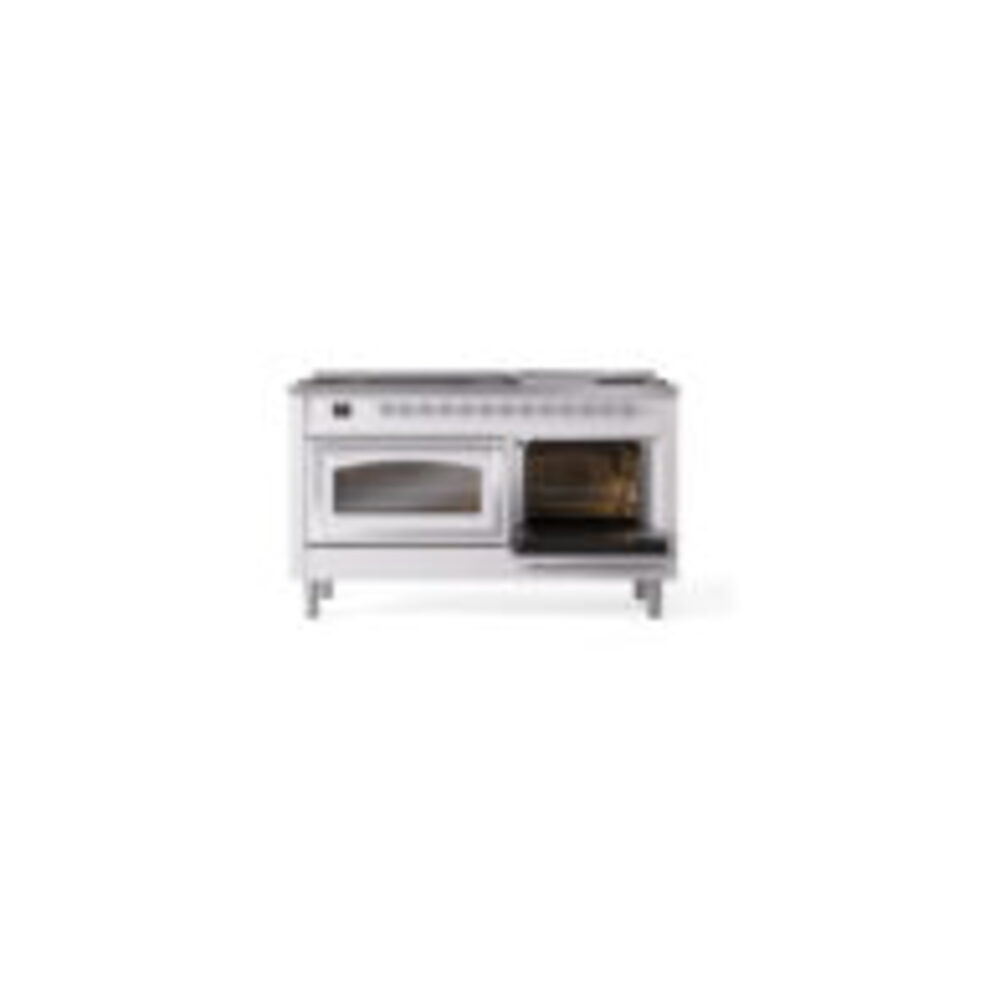 ILVE_UN60FNMPWHCLP_Nostalgie_II_60"_Dual_Fuel_Range_side_oven_door_opened