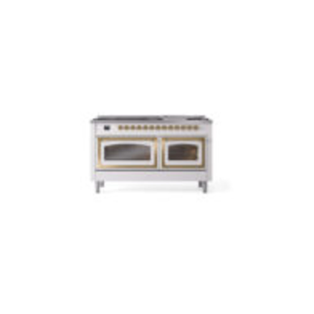 ILVE_UN60FNMPWHGLP_Nostalgie_II_60"_Dual_Fuel_Range_front_view