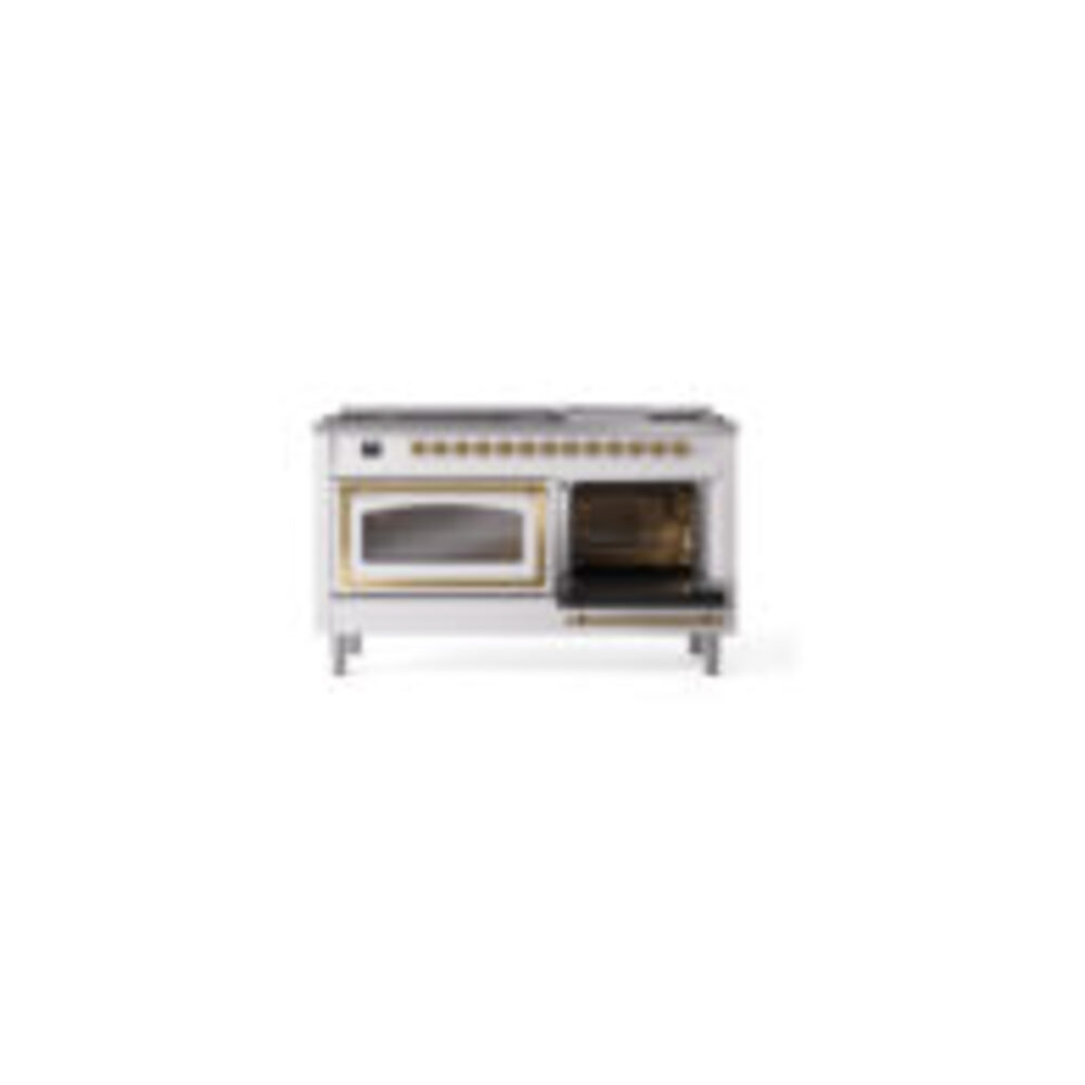 ILVE_UN60FNMPWHG_Nostalgie_II_60"_Dual_Fuel_Range_side_oven_door_opened