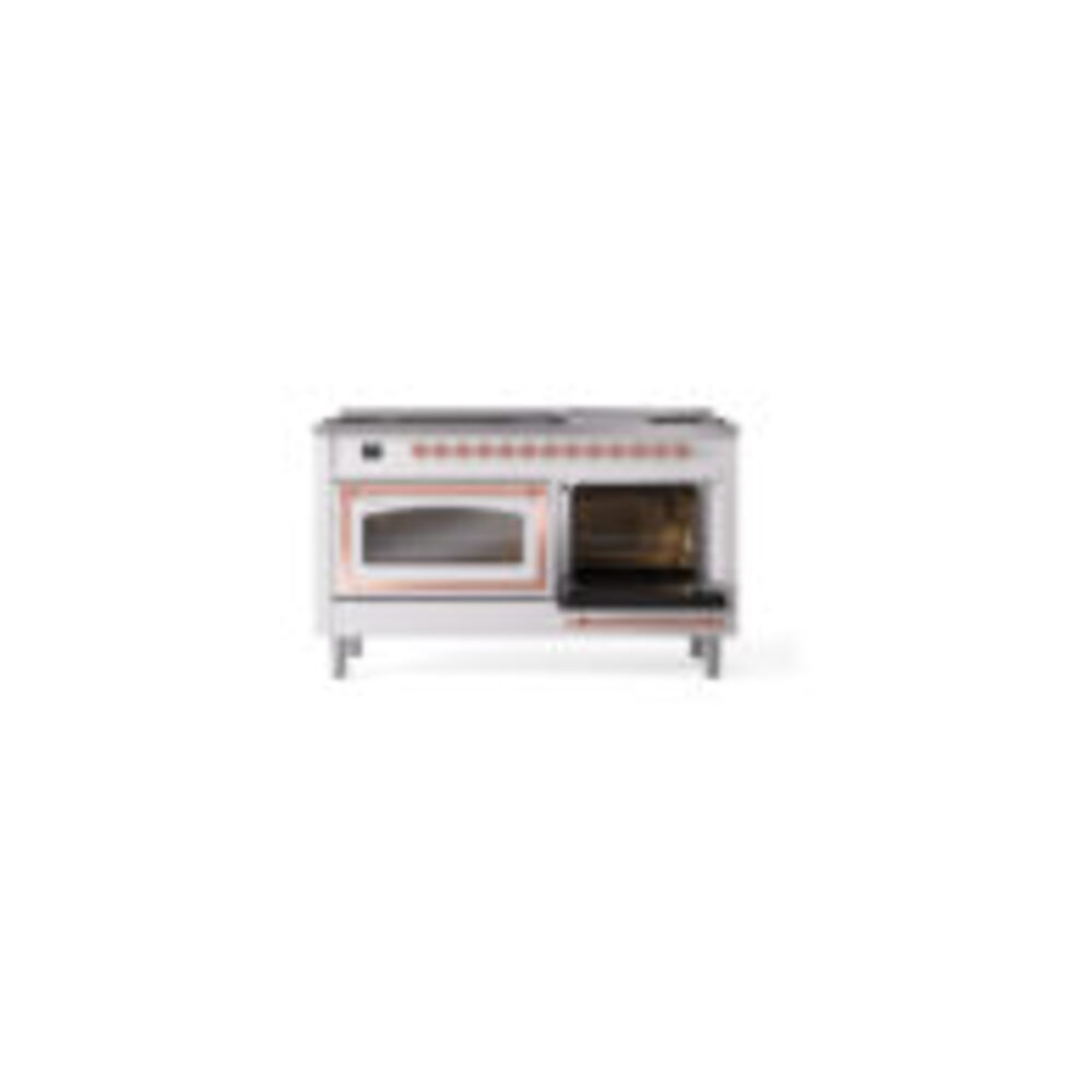 ILVE_UN60FNMPWHPLP_Nostalgie_II_60"_Dual_Fuel_Range_side_oven_door_opened