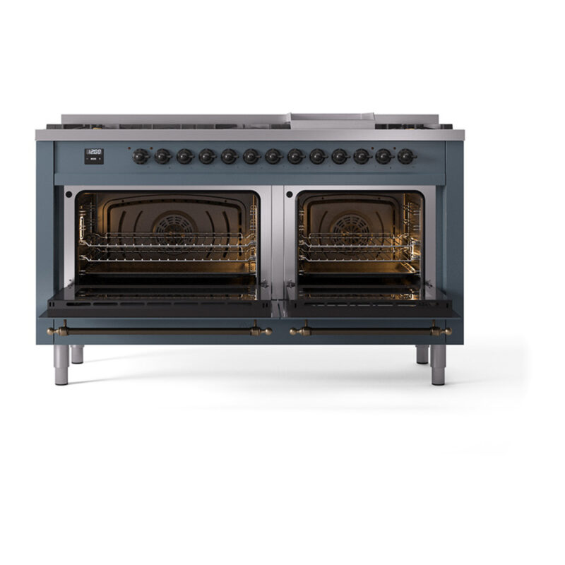 ILVE_UN60FQNMPBGB_Nostalgie_II_60"_Dual_Fuel_Range_oven_door_opened
