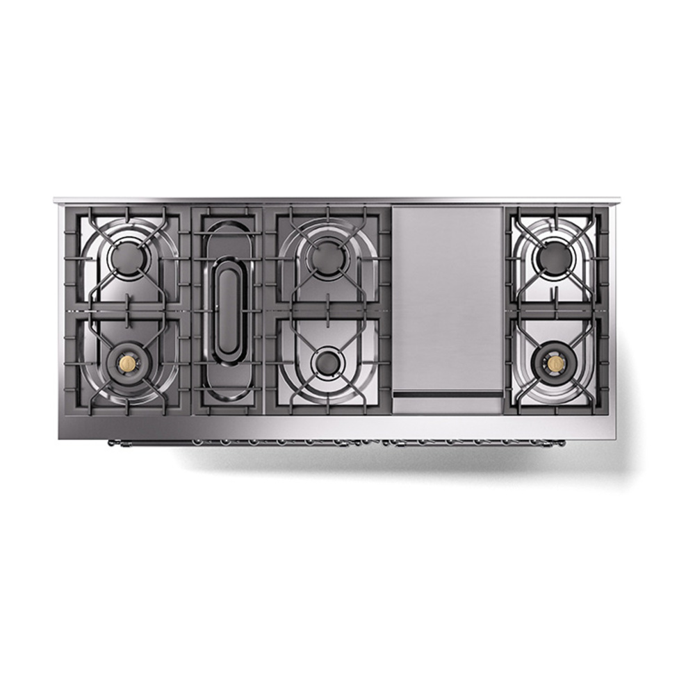 ILVE_UN60FQNMPBKCLP_Nostalgie_II_60"_Dual_Fuel_Range_top_view