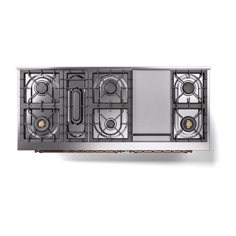ILVE_UN60FQNMPBUP_Nostalgie_II_60"_Dual_Fuel_Range_top_view