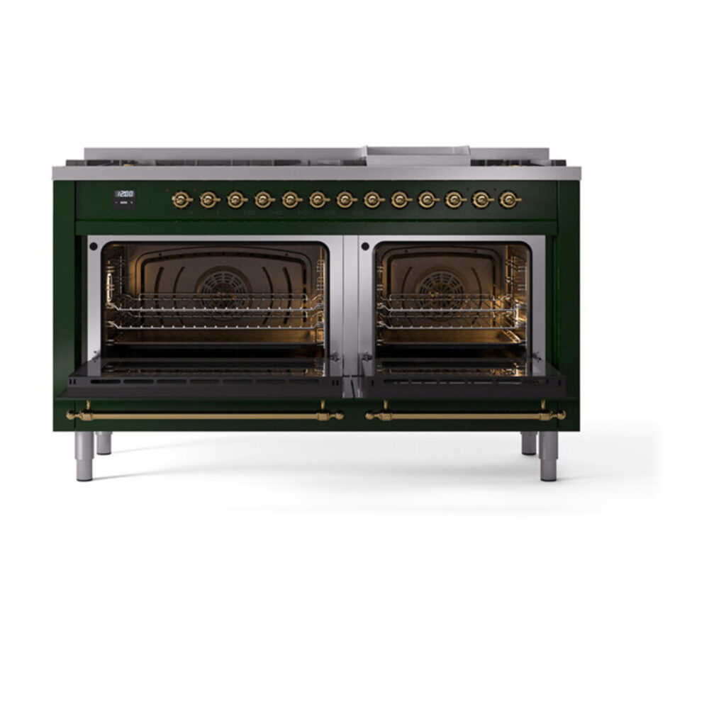 ILVE_UN60FQNMPEGGLP_Nostalgie_II_60"_Dual_Fuel_Range_oven_door_opened
