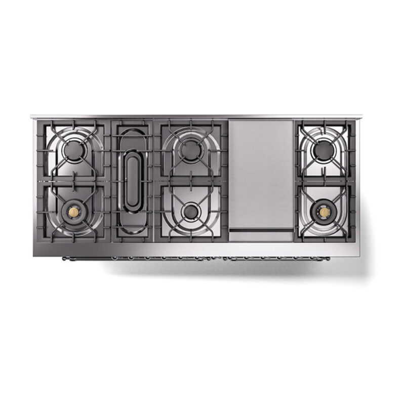 ILVE_UN60FQNMPMGCLP_Nostalgie_II_60"_Dual_Fuel_Range_top_view