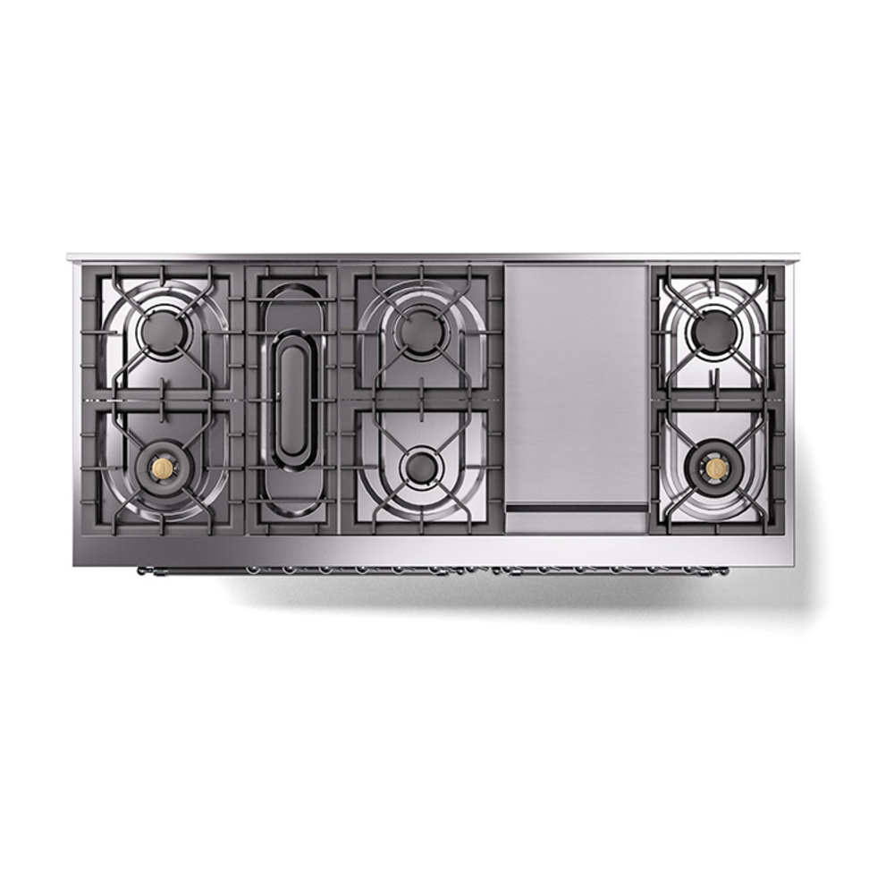 ILVE_UN60FQNMPMGCLP_Nostalgie_II_60"_Dual_Fuel_Range_top_view