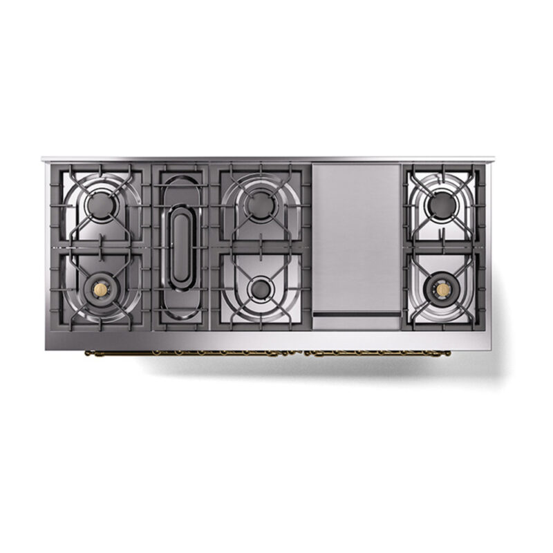 ILVE_UN60FQNMPMGG_Nostalgie_II_60"_Dual_Fuel_Range_top_view